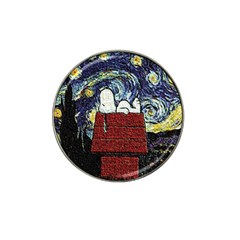 Cartoon Dog House Van Gogh Hat Clip Ball Marker