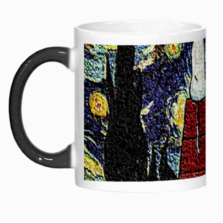 Cartoon Dog House Van Gogh Morph Mug