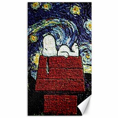 Cartoon Dog House Van Gogh Canvas 40  X 72  by Modalart