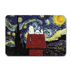 Cartoon Dog House Van Gogh Small Doormat