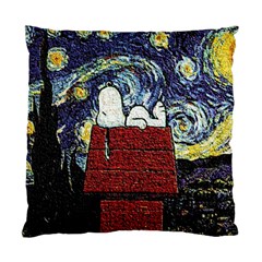 Cartoon Dog House Van Gogh Standard Cushion Case (one Side) by Modalart