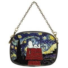 Cartoon Dog House Van Gogh Chain Purse (Two Sides)