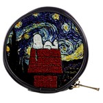 Cartoon Dog House Van Gogh Mini Makeup Bag Front