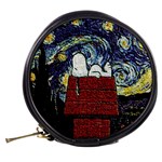 Cartoon Dog House Van Gogh Mini Makeup Bag Back