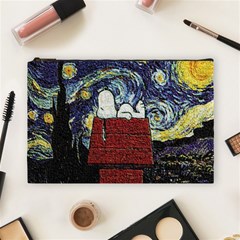 Cartoon Dog House Van Gogh Cosmetic Bag (Large)