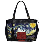 Cartoon Dog House Van Gogh Oversize Office Handbag (2 Sides) Front