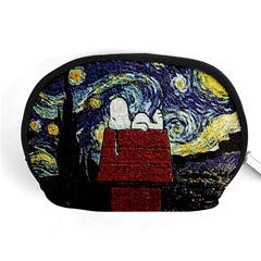 Cartoon Dog House Van Gogh Accessory Pouch (Medium)