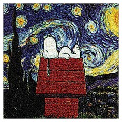 Cartoon Dog House Van Gogh Lightweight Scarf 