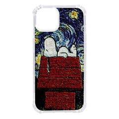 Cartoon Dog House Van Gogh Iphone 14 Tpu Uv Print Case by Modalart