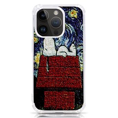 Cartoon Dog House Van Gogh iPhone 14 Pro TPU UV Print Case