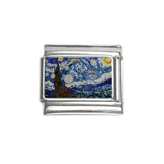 Mosaic Art Vincent Van Gogh Starry Night Italian Charm (9mm) by Modalart