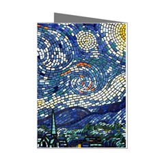 Mosaic Art Vincent Van Gogh Starry Night Mini Greeting Cards (pkg Of 8) by Modalart