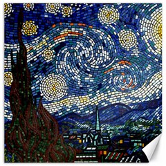 Mosaic Art Vincent Van Gogh Starry Night Canvas 12  X 12  by Modalart