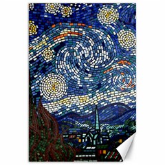 Mosaic Art Vincent Van Gogh Starry Night Canvas 20  X 30  by Modalart