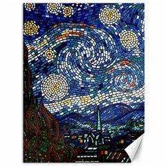 Mosaic Art Vincent Van Gogh Starry Night Canvas 36  X 48  by Modalart