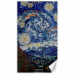 Mosaic Art Vincent Van Gogh Starry Night Canvas 40  X 72  by Modalart