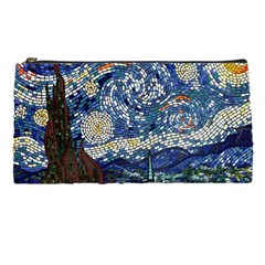 Mosaic Art Vincent Van Gogh Starry Night Pencil Case by Modalart