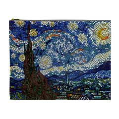 Mosaic Art Vincent Van Gogh Starry Night Cosmetic Bag (xl) by Modalart