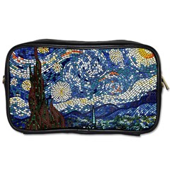 Mosaic Art Vincent Van Gogh Starry Night Toiletries Bag (one Side) by Modalart