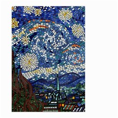 Mosaic Art Vincent Van Gogh Starry Night Small Garden Flag (two Sides) by Modalart