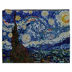 Mosaic Art Vincent Van Gogh Starry Night Cosmetic Bag (xxxl) by Modalart