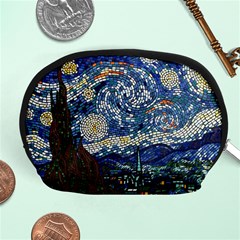 Mosaic Art Vincent Van Gogh Starry Night Accessory Pouch (medium) by Modalart