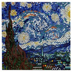 Mosaic Art Vincent Van Gogh Starry Night Wooden Puzzle Square by Modalart