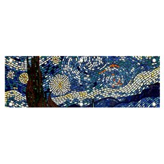 Mosaic Art Vincent Van Gogh Starry Night Banner And Sign 6  X 2  by Modalart