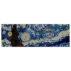 Mosaic Art Vincent Van Gogh Starry Night Banner And Sign 9  X 3  by Modalart