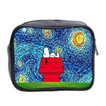 Cartoon Dog Starry Night Van Gogh Parody Mini Toiletries Bag (Two Sides) Back