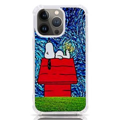 Cartoon Dog Starry Night Van Gogh Parody Iphone 13 Pro Tpu Uv Print Case by Modalart