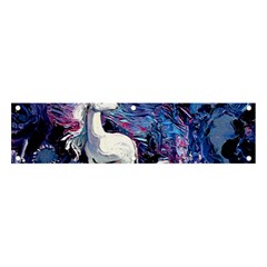 Unicorn Starry Night Print Van Gogh Banner And Sign 4  X 1  by Modalart