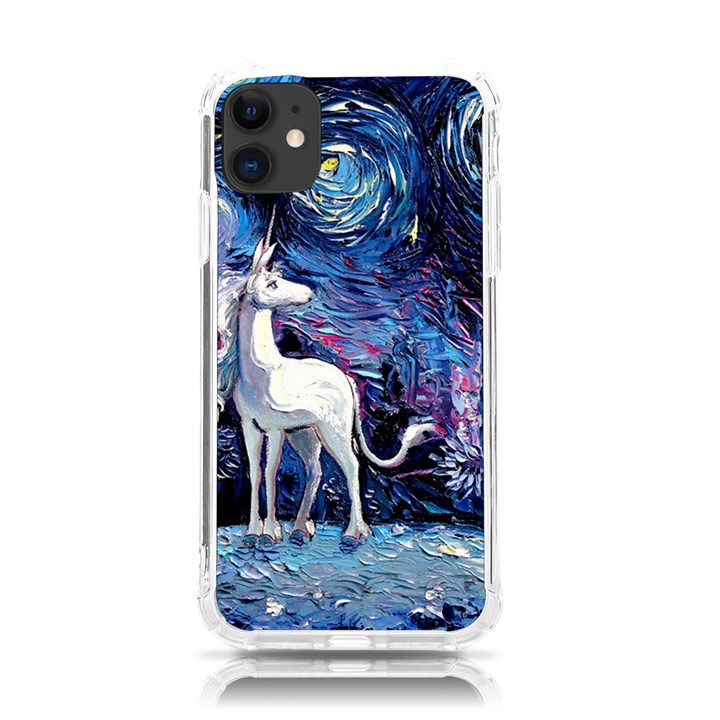 Unicorn Starry Night Print Van Gogh iPhone 11 TPU UV Print Case