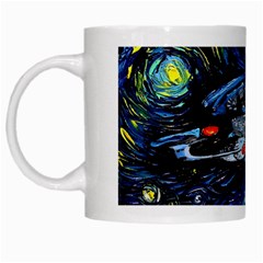 Star Ship Parody Art Starry Night White Mug by Modalart