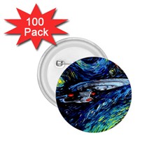 Star Ship Parody Art Starry Night 1 75  Buttons (100 Pack)  by Modalart