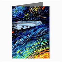 Star Ship Parody Art Starry Night Greeting Card by Modalart