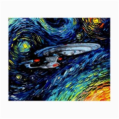 Star Ship Parody Art Starry Night Small Glasses Cloth by Modalart