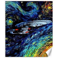 Star Ship Parody Art Starry Night Canvas 20  X 24  by Modalart