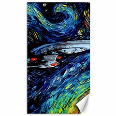 Star Ship Parody Art Starry Night Canvas 40  X 72  by Modalart