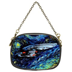 Star Ship Parody Art Starry Night Chain Purse (one Side) by Modalart