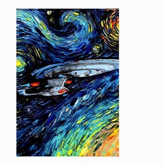 Star Ship Parody Art Starry Night Small Garden Flag (two Sides) by Modalart