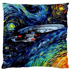 Star Ship Parody Art Starry Night Large Cushion Case (one Side) by Modalart