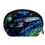 Star Ship Parody Art Starry Night Accessory Pouch (Large) Front