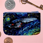 Star Ship Parody Art Starry Night Large Coin Purse Back