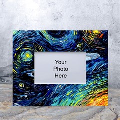 Star Ship Parody Art Starry Night White Tabletop Photo Frame 4 x6  by Modalart