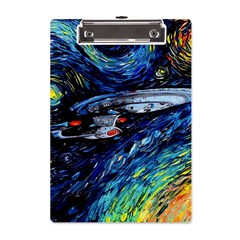 Star Ship Parody Art Starry Night A5 Acrylic Clipboard by Modalart