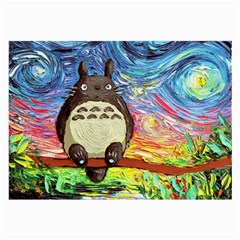 Totoro Starry Night Art Van Gogh Parody Large Glasses Cloth