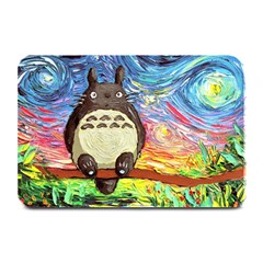 Totoro Starry Night Art Van Gogh Parody Plate Mats by Modalart