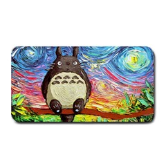 Totoro Starry Night Art Van Gogh Parody Medium Bar Mat by Modalart