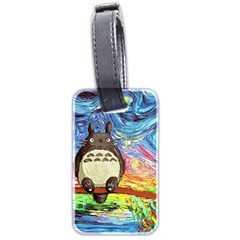 Totoro Starry Night Art Van Gogh Parody Luggage Tag (two Sides) by Modalart